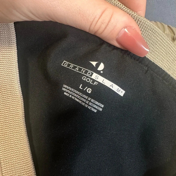 GRAND SLAM GOLF Mens Size LARGE V Neck Pullover Jacket Zip Sleeves Vest - Picture 12 of 12